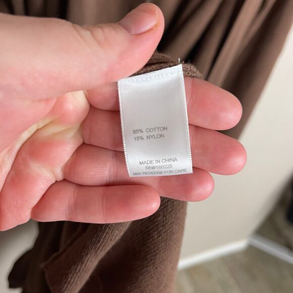 Stictch Drop Oversized Brown Tie Cardigan Size Extra Large - Picture 5 of 7